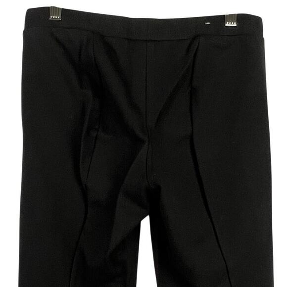 Crown & Ivy True Black Essentials Seamed Pull On Leggings/Stretch Career Pants M - Picture 4 of 10